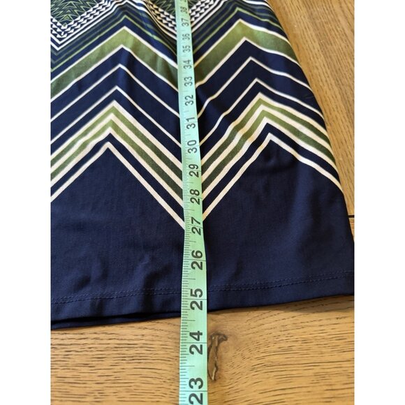 Sandra Darren Shift Dress Women Size 12 Stretch Midi Modest Wedding Guest Career - Picture 7 of 12